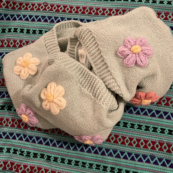 BNWT M LUNA IVY FL🌸WER P🌸WER Cardigan in Sea Foam Multi combo So Cute 🌸 - Picture 8 of 10